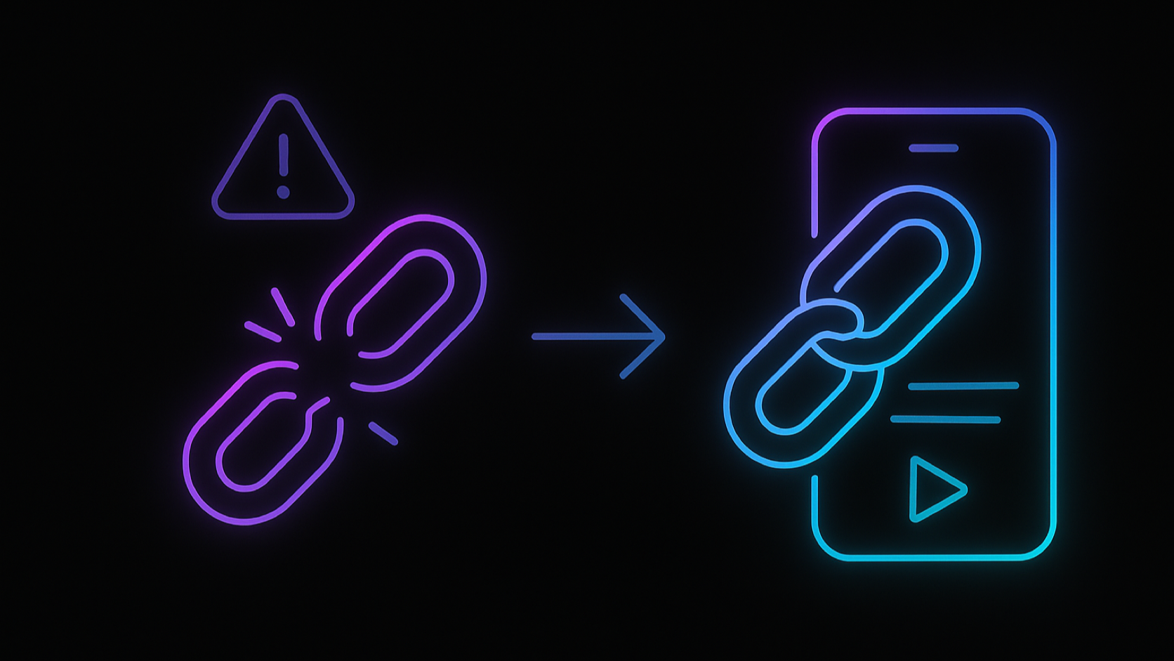 Firebase Dynamic Links migration replacing a broken link with a working deep link into a streaming show page