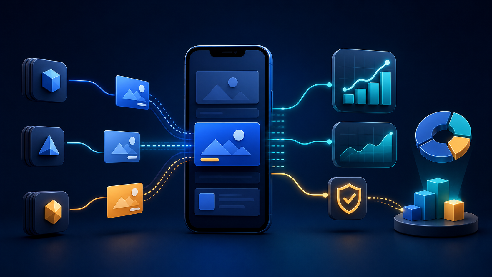 Mobile app ad inventory connected to demand, revenue, and attribution signals