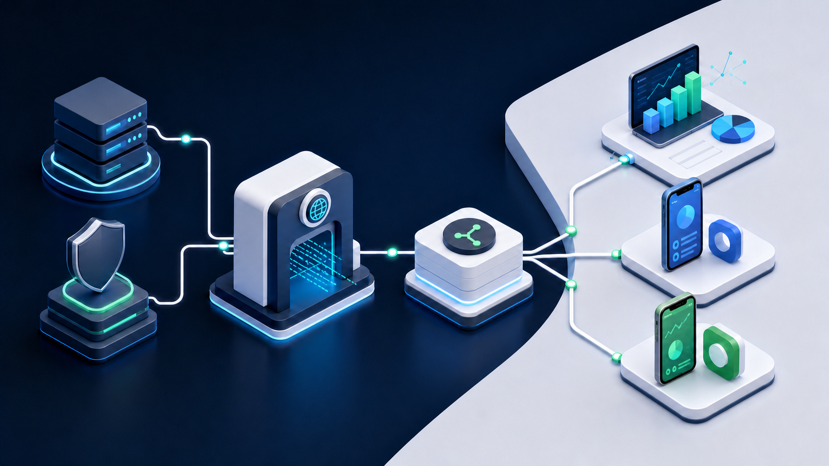 DNS, HTTPS, redirects, analytics and app routing in one branded link workflow