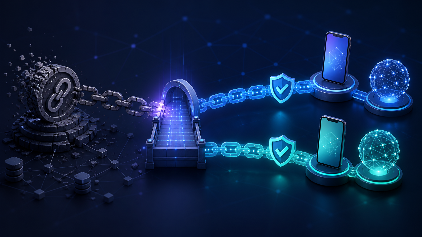 Mobile deep-link routes moving from an obsolete service to verified iOS and Android paths
