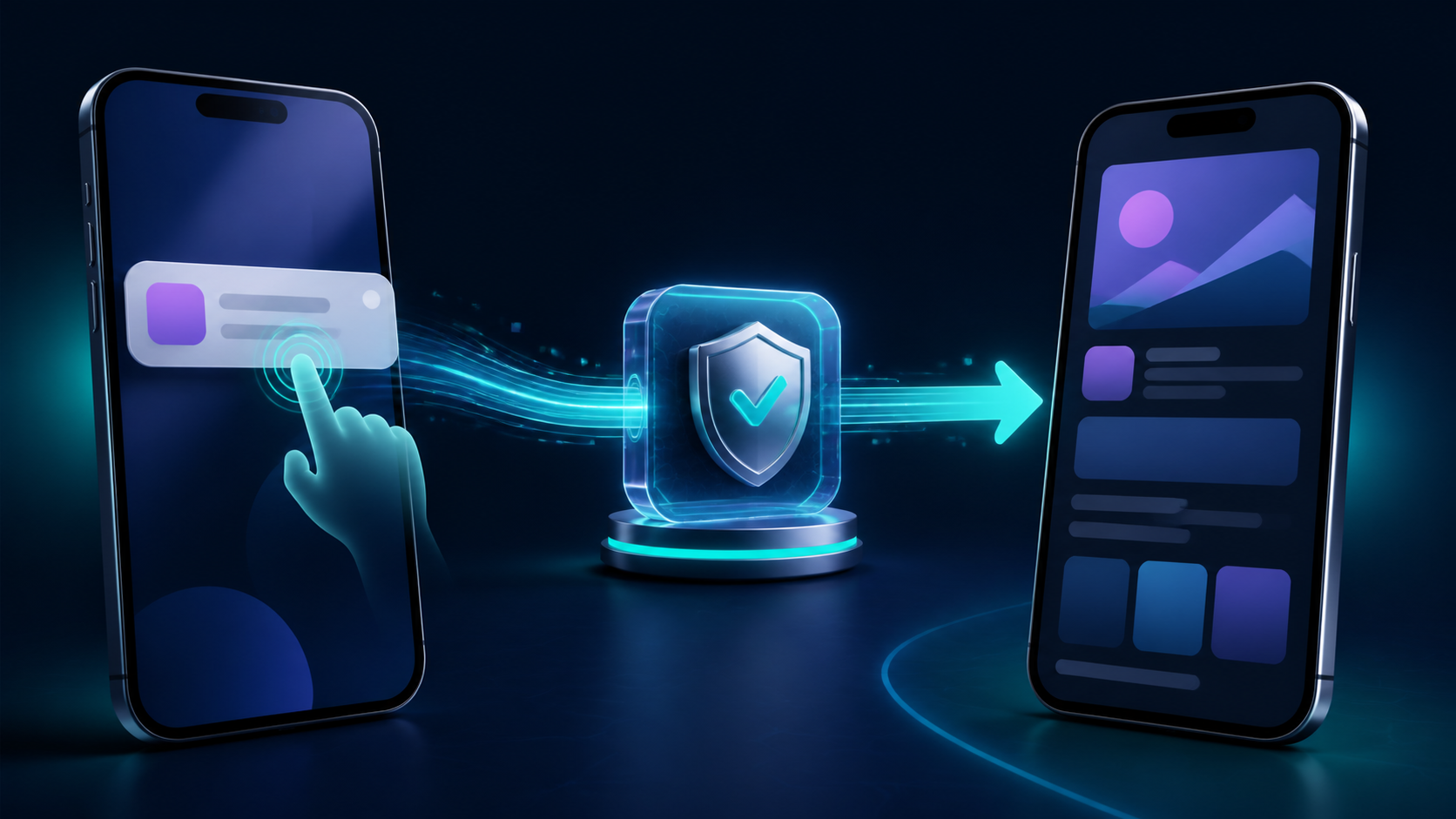 Push notification tap moving through a validated route to the correct mobile app screen