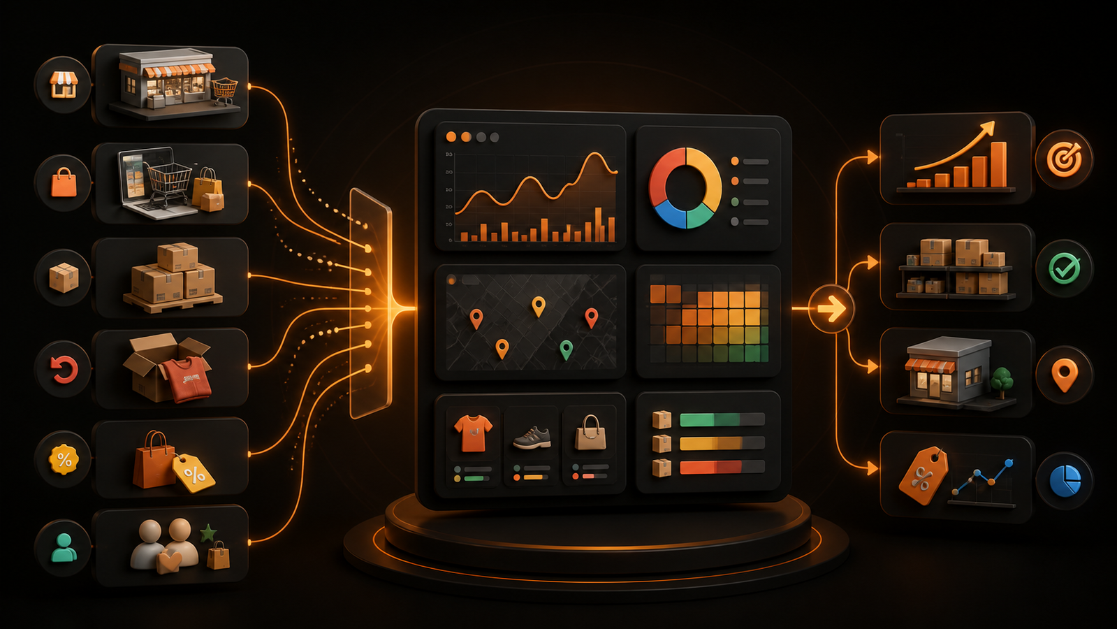 Retail analytics signals organized into trusted dashboards and decisions