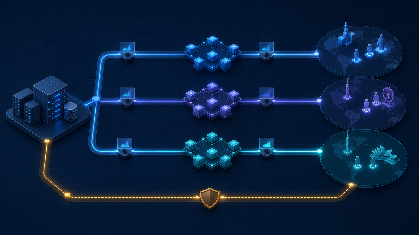A controlled CDN bake-off sends identical traffic through matched cache paths and a rollback route