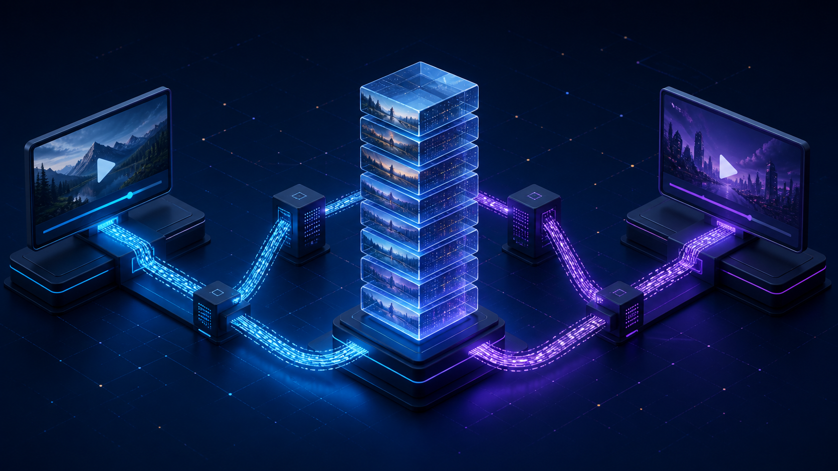 One CMAF media set branching into HLS and DASH delivery paths