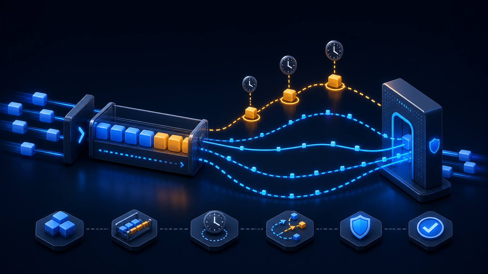 Queued API calls resuming with backoff and jitter