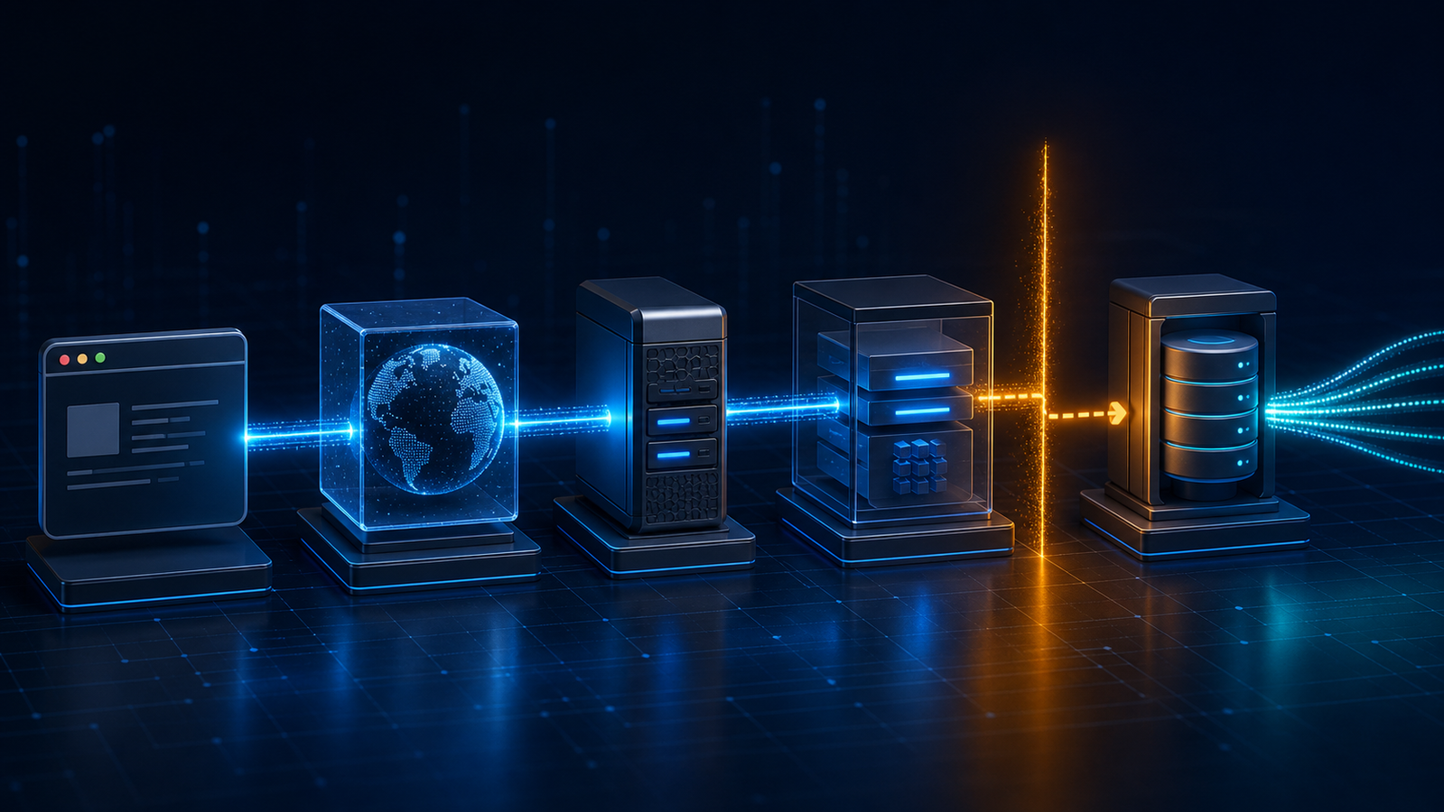An evidence path comparing client timeout, CDN edge, Nginx, and origin timing