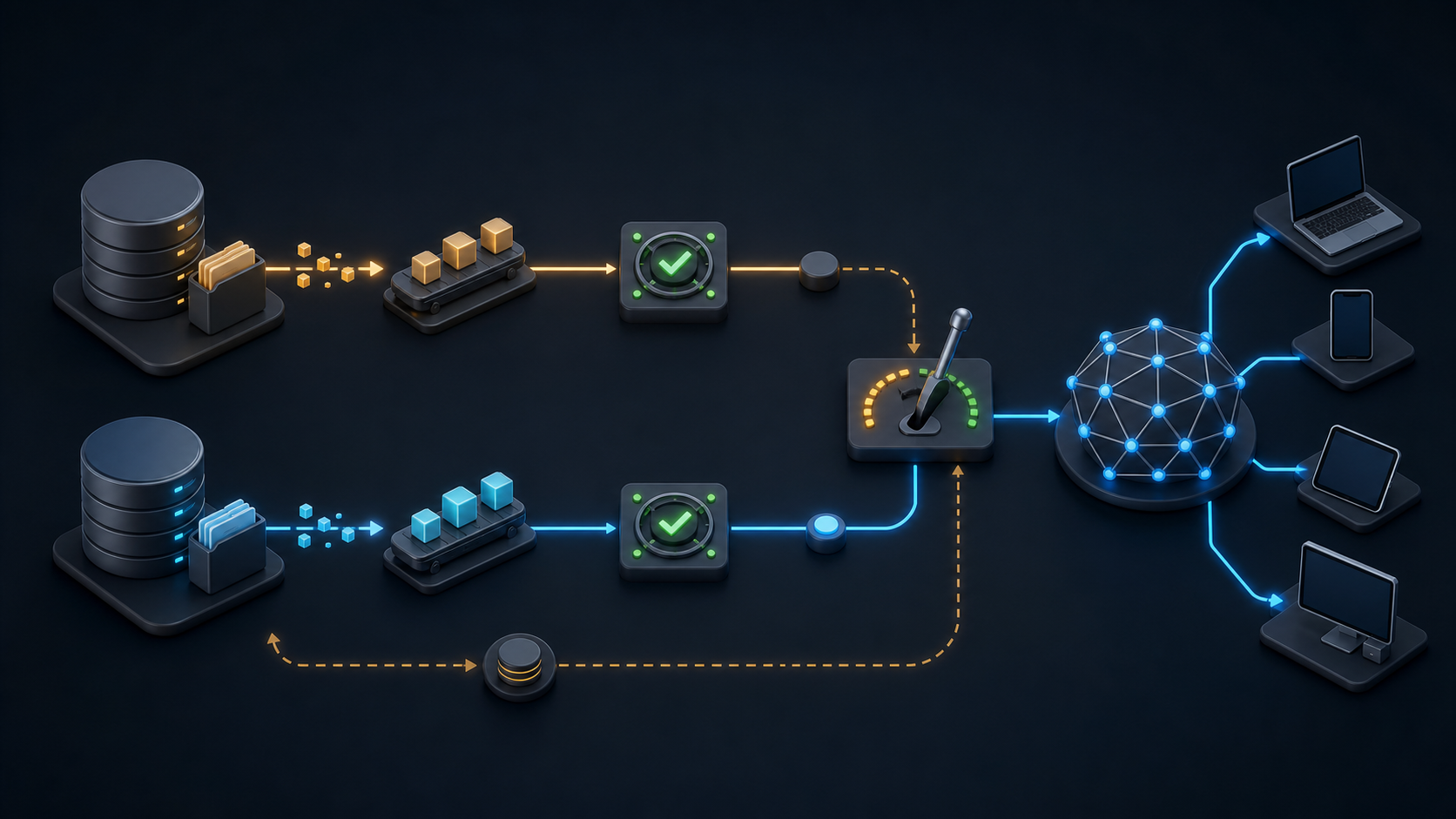 Two origin-storage paths running in parallel during a verified CDN migration