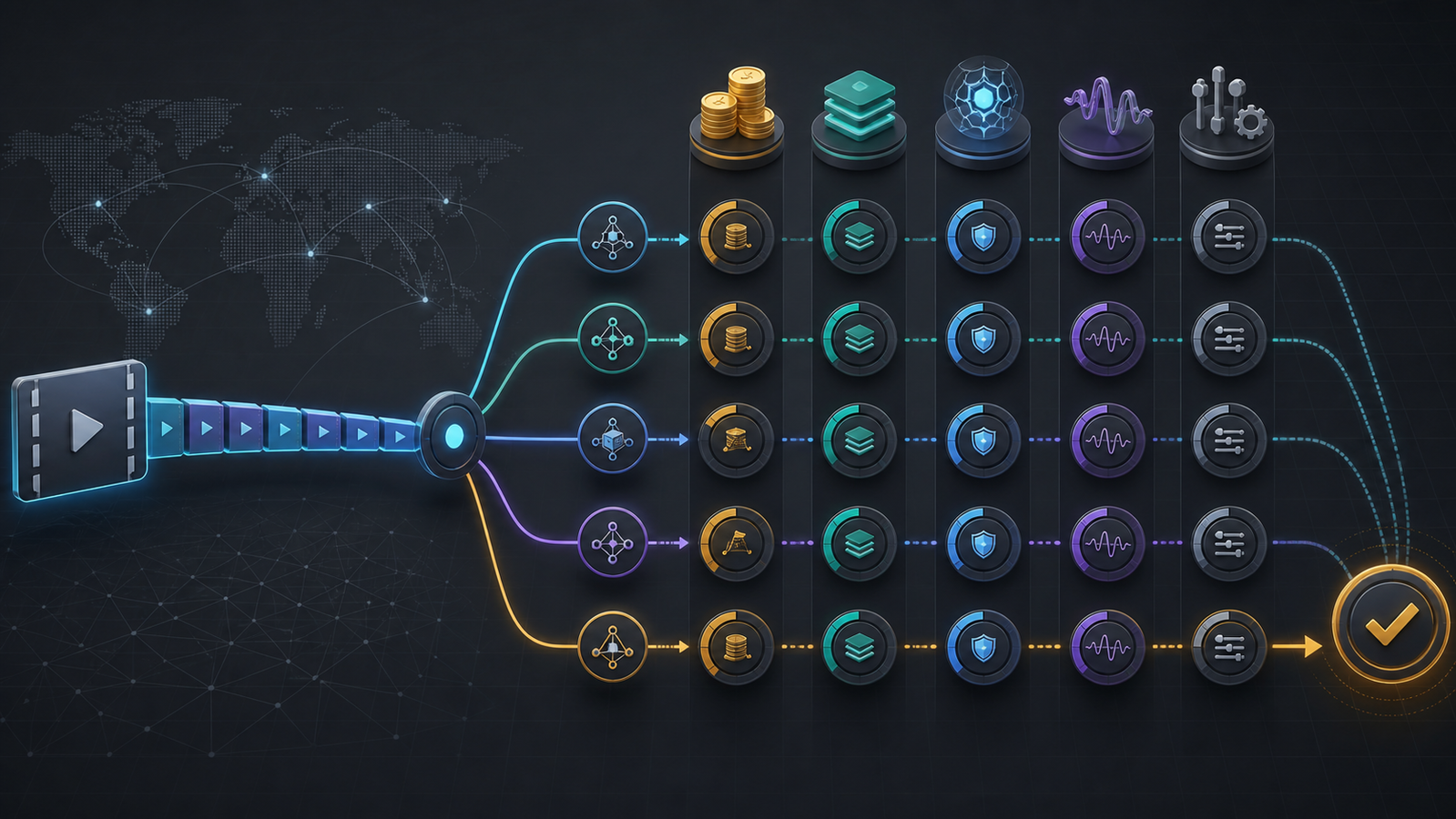 Media CDN scorecard comparing cost, cache, origin, playback, and operations