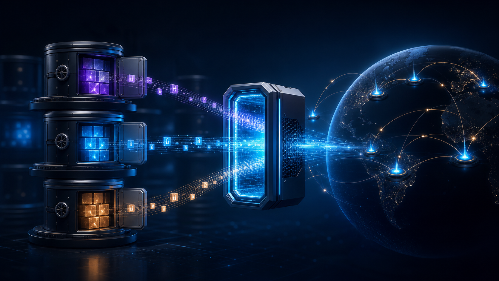 Distributed object storage connected to edge delivery through an S3-compatible data path
