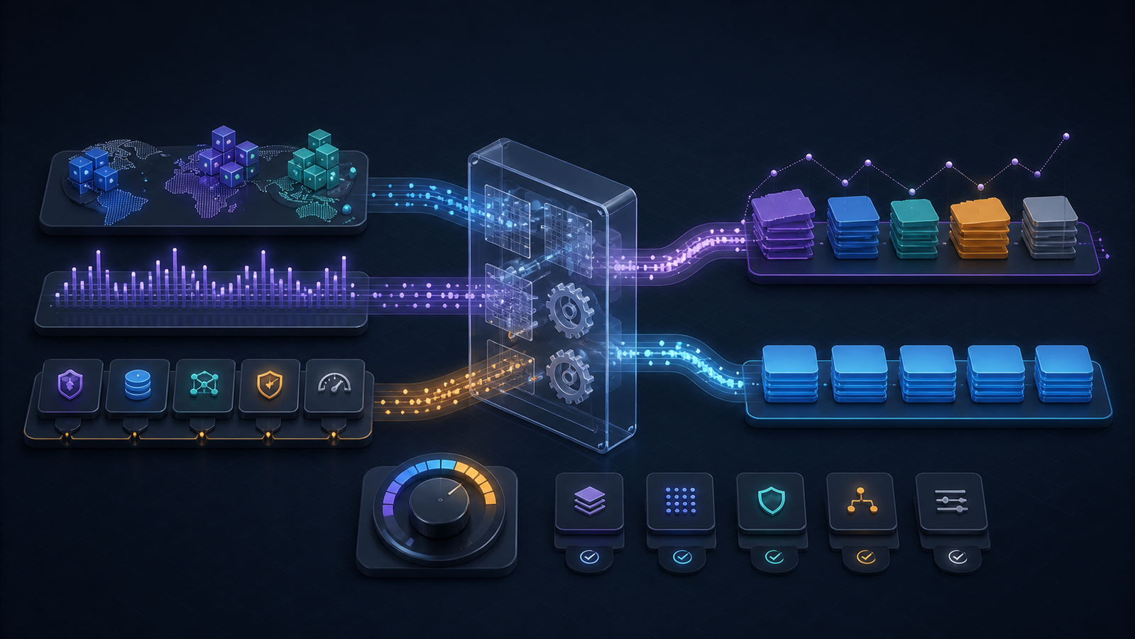 Regional bandwidth, request, and add-on inputs passing through a comparable CDN cost model